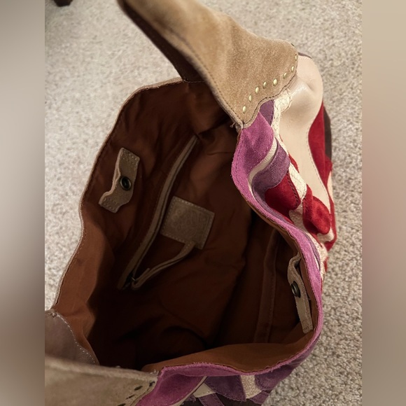 Lucky Brand suede and leather hobo bag - Picture 12 of 16